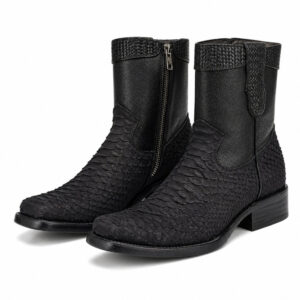 Bota Árabe Pitón Negro