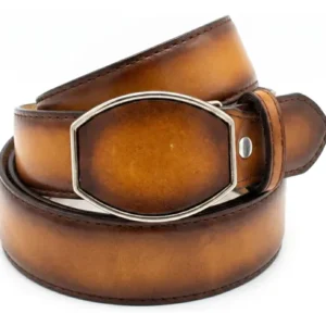 Cinturón Vaquero de Res Tipo Venado Miel