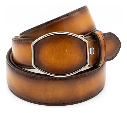 Cinturón Vaquero de Res Tipo Venado Miel