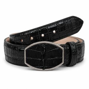 Cinturón de Cocodrilo Negro