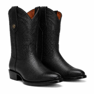 Bota de Res Oval Negro